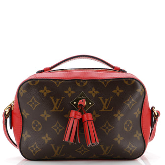 Louis Vuitton Saintonge Handbag Monogram Canvas with Leather