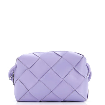 Bottega Veneta Cassette Camera Crossbody Bag Maxi Intrecciato Leather Small