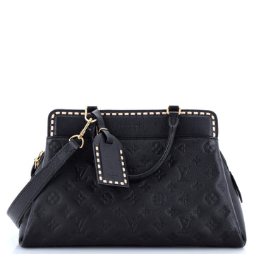 Louis Vuitton Vosges Handbag Whipstitch Monogram Empreinte Leather MM
