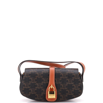 Celine Clutch on Strap Triomphe Canvas