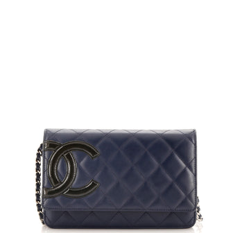 Chanel Cambon Wallet on Chain Quilted Leather