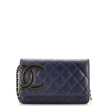 Chanel Cambon Wallet on Chain Quilted Leather