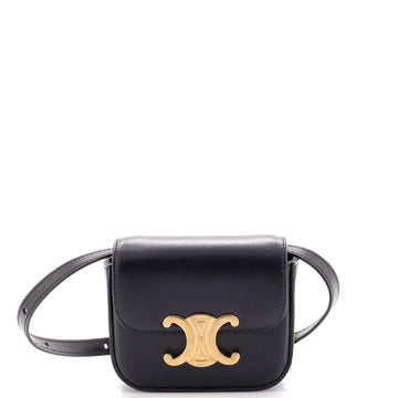 Celine Triomphe Shoulder Bag Smooth Calfskin Mini