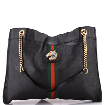 Gucci Rajah Chain Tote Leather Large
