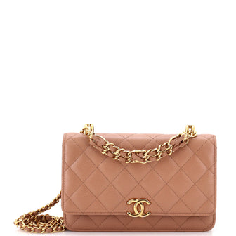 Chanel Coco First Wallet on Chain Quilted Caviar