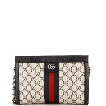 Gucci Ophidia Chain Shoulder Bag GG Coated Canvas Small