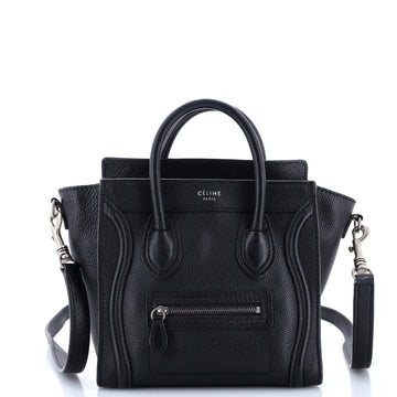 Celine Luggage Bag Grainy Leather Nano