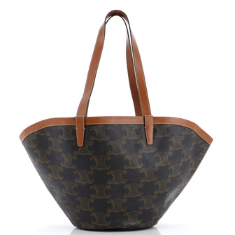 Celine Couffin Bag Triomphe Coated Canvas Medium