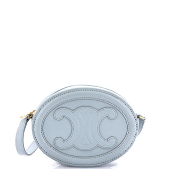 Celine Triomphe Oval Crossbody Bag Leather Mini