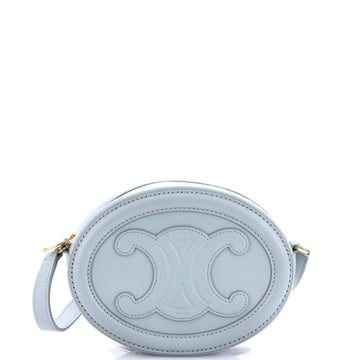 Celine Triomphe Oval Crossbody Bag Leather Mini