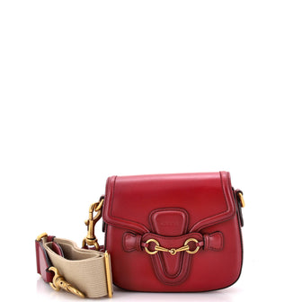 Gucci Lady Web Shoulder Bag Leather Small