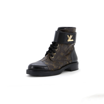 Louis Vuitton Women's Wonderland Flat Ranger Boots Monogram Canvas and Leather