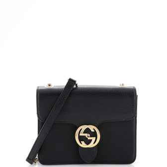 Gucci Interlocking Shoulder Bag Leather Small