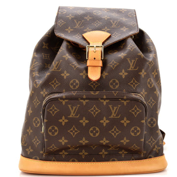 Louis Vuitton Vintage Montsouris Backpack Monogram Canvas GM