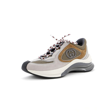 Gucci Women's Run Trainer Sneakers Technical Fabric and Suede