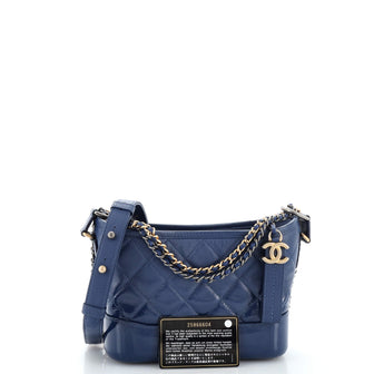 Chanel Gabrielle Hobo Quilted Goatskin and Patent Small