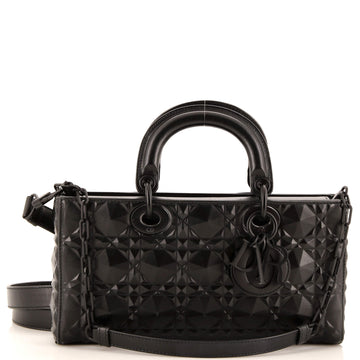 Christian Dior Ultra Matte Lady D-Joy Bag Diamond Motif Cannage Calfskin Medium