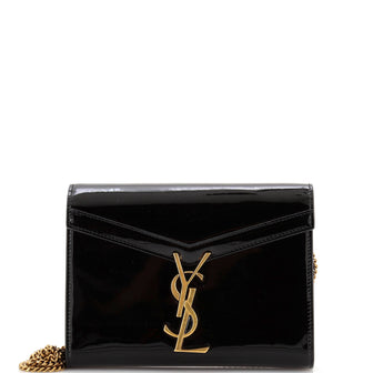 Saint Laurent Cassandra Chain Shoulder Bag Patent Small
