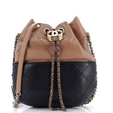 Chanel Gabrielle Drawstring Bag Quilted Calfskin Small