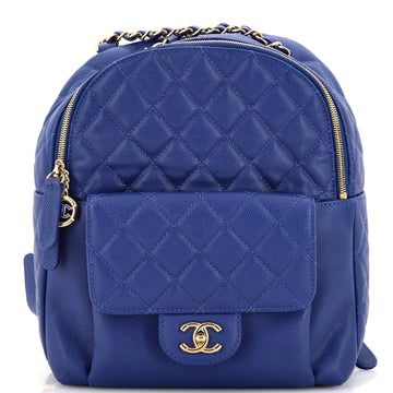 Chanel CC Day Backpack Quilted Caviar Large