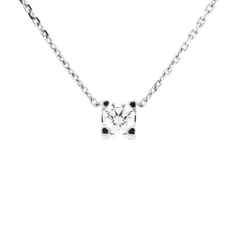 Cartier C de Cartier Necklace 18K White Gold and Diamond 0.23CT