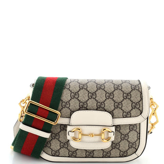 Gucci Horsebit 1955 Shoulder Bag GG Coated Canvas Mini