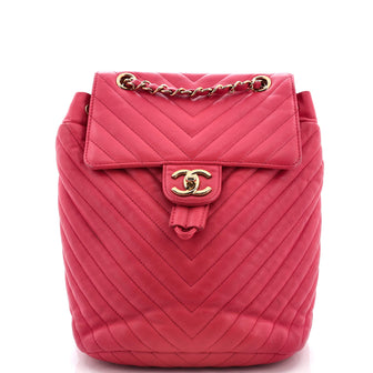 Chanel Urban Spirit Backpack Chevron Leather Small