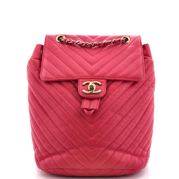 Chanel Urban Spirit Backpack Chevron Leather Small