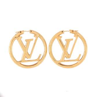 Louis Vuitton Louise Hoop Earrings Metal GM