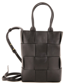 Bottega Veneta Cassette Convertible Tote Maxi Intrecciato Leather Mini