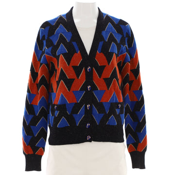 Chanel Women's Paris-New York Scarab V-Neck Cardigan Cashmere Blend