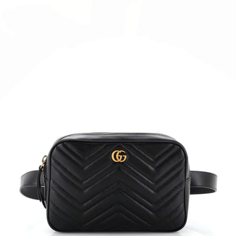 Gucci GG Marmont Square Belt Bag Matelasse Leather