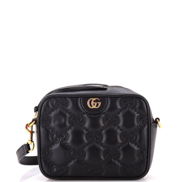 Gucci Zip Camera Bag GG Matelasse Leather Small