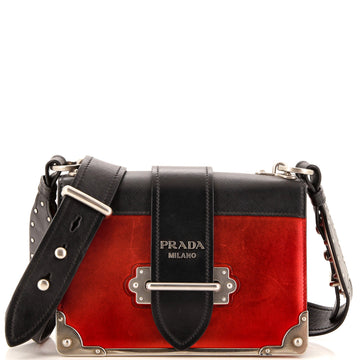 Prada Cahier Crossbody Bag City Calf and Saffiano Small