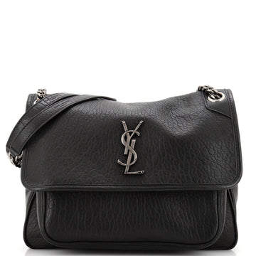 Saint Laurent Niki Chain Flap Bag Leather Medium