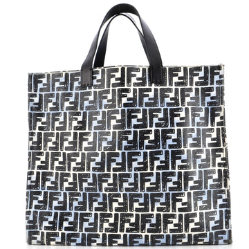 Fendi Shopper Tote Joshua Vides Zucca Coated Canvas Large