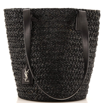 Saint Laurent Panier Basket Shopper Raffia Small
