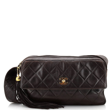 Chanel Vintage CC Pocket Camera Shoulder Bag Quilted Lambskin Medium