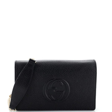Gucci Soho Wallet on Chain (Outlet) Leather