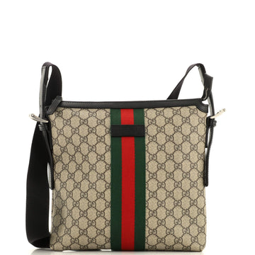 Gucci Web Messenger Bag GG Coated Canvas Medium