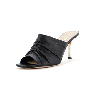 Christian Dior D-Fame Heeled Mule Sandals Leather