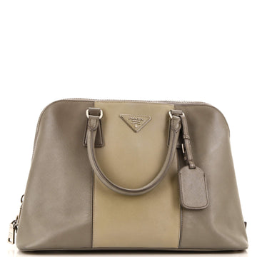 Prada Bicolor Promenade Bag Saffiano Leather Medium
