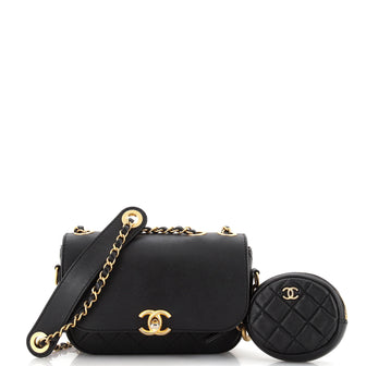 Chanel Multi Pouching Flap Bag with Coin Purse Quilted Calfskin