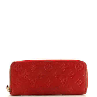 Louis Vuitton Clemence Wallet Monogram Empreinte Leather