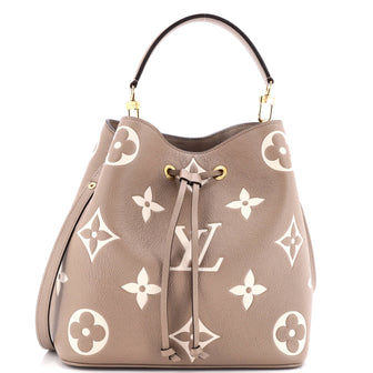 Louis Vuitton NeoNoe Handbag Bicolor Monogram Empreinte Giant MM