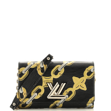 Louis Vuitton Twist Chain Wallet Limited Edition Print Epi Leather