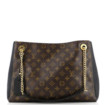 Louis Vuitton Surene Handbag Monogram Canvas with Leather MM