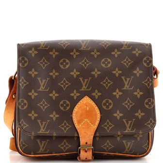 Louis Vuitton Cartouchiere Handbag Monogram Canvas GM