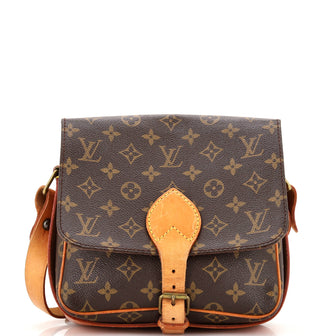 Louis Vuitton Cartouchiere Handbag Monogram Canvas MM