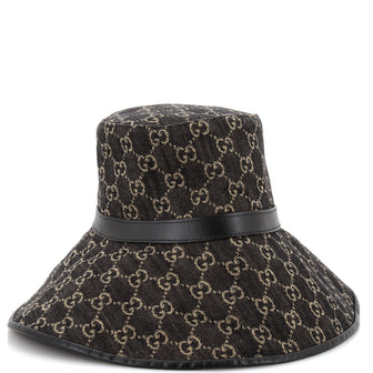 Gucci Wide Brim Hat GG Denim